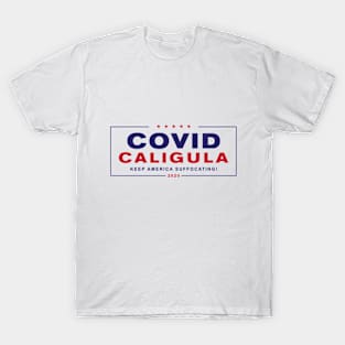 COVID CALIGULA Trump 2020 Logo T-Shirt